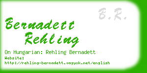 bernadett rehling business card